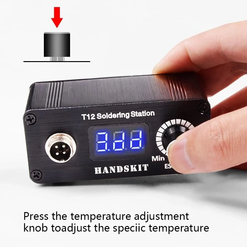 HANDSKIT T12 Soldering Station | 72W Digital Temperature Control | 19V-24V with 3 Tips - Image 3