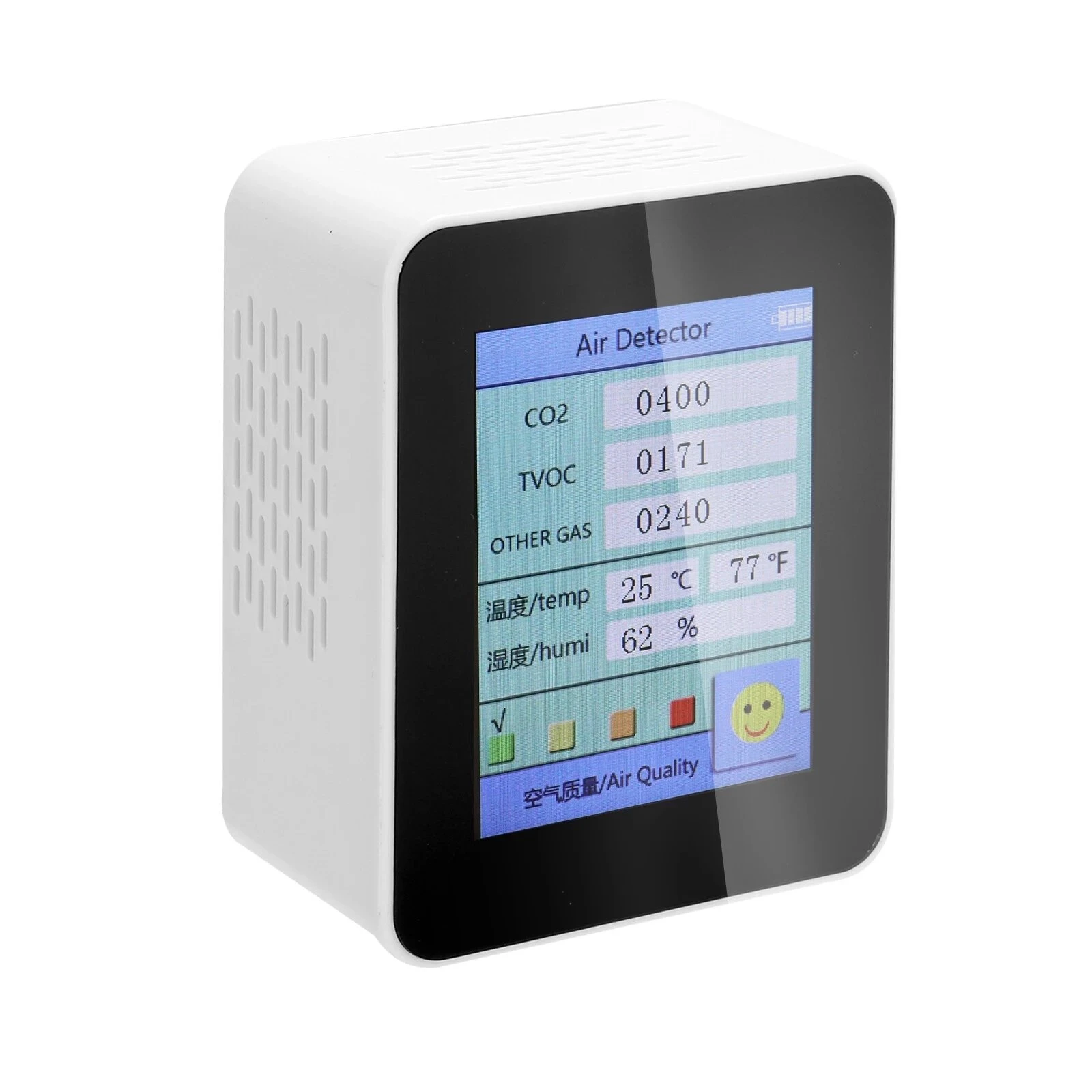 Air Quality Monitor - CO2 Tester with TVOC, Temperature & Humidity Display - Image 3