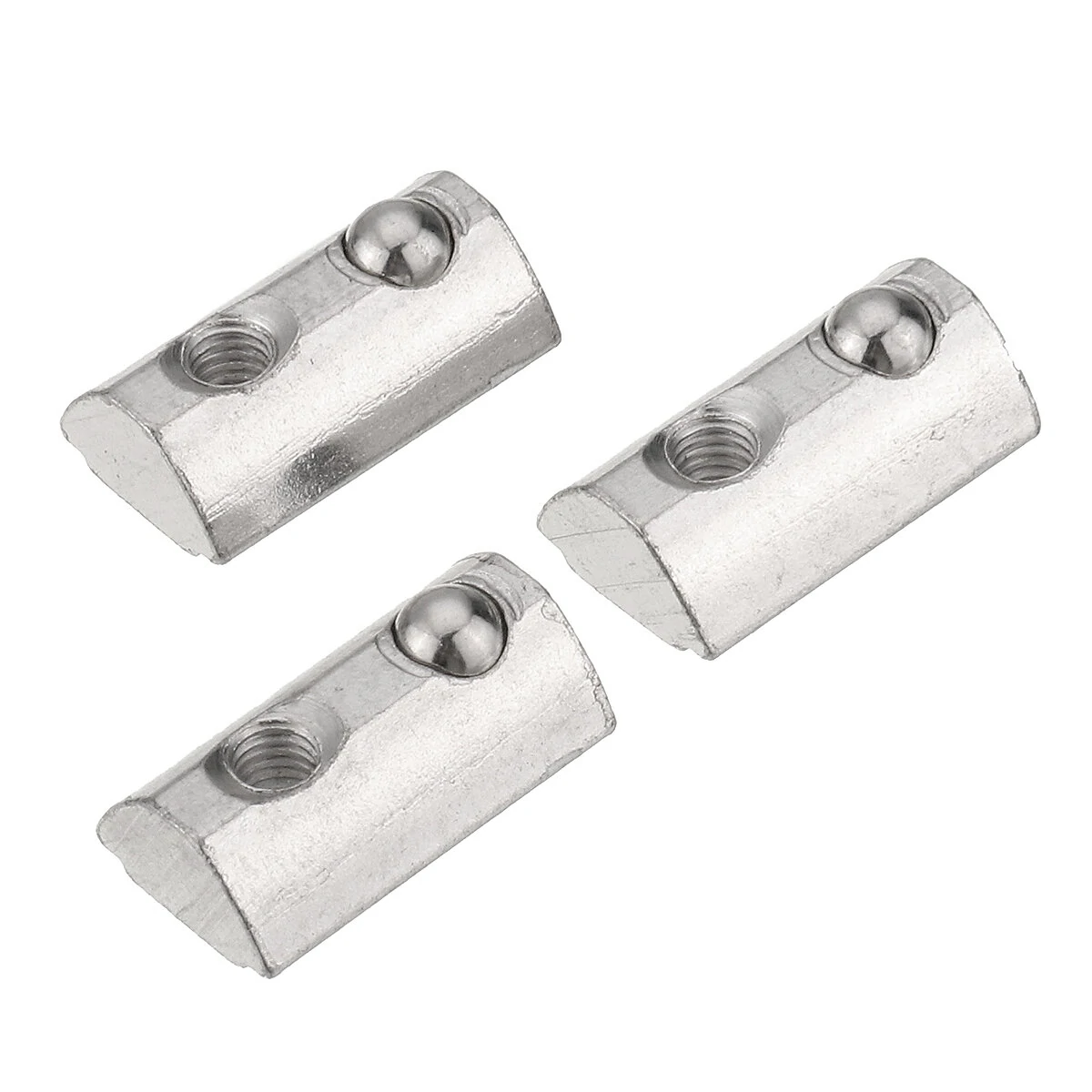 Drillpro 20 Series T Slot Spring Nut Kit - 50pcs Elastic Round Roll Nuts for Aluminum Profile - Image 5