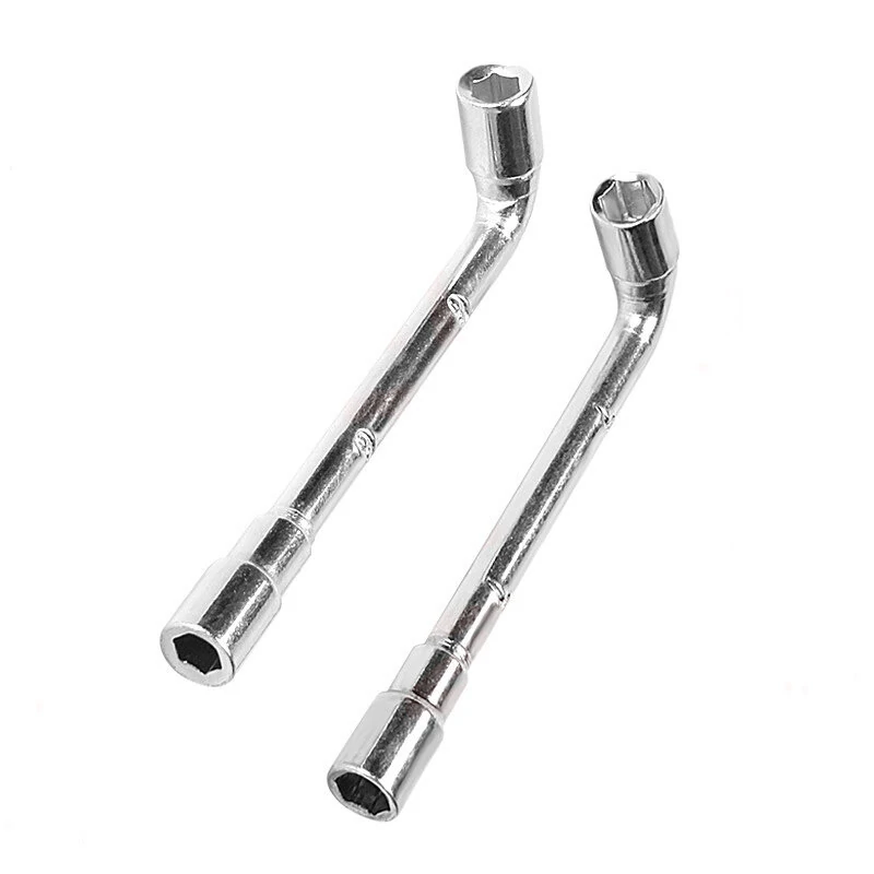 E3D/MK8 Nozzle Socket Wrench - Chrome Plated L-Shape Mini Pipe Wrench - Image 3