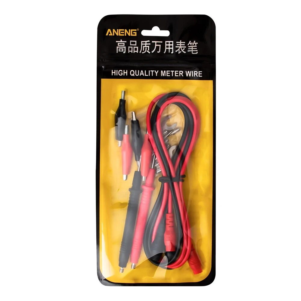 ANENG 16-in-1 Multimeter Test Leads | 1000V 10A with Crocodile Clips & Forks - Image 2
