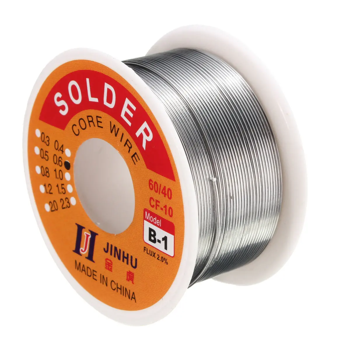60/40 Tin Lead Solder Wire - 0.6mm Rosin Core with 2% Flux - Soldering Reel Tube - Image 4