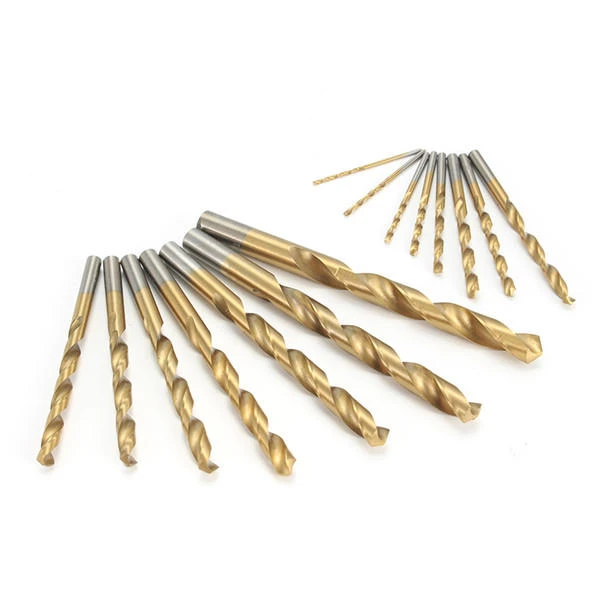 Doersupp 15pcs Titanium Coated HSS Drill Bits | 1.5-10mm Twist Drill Set - Image 3