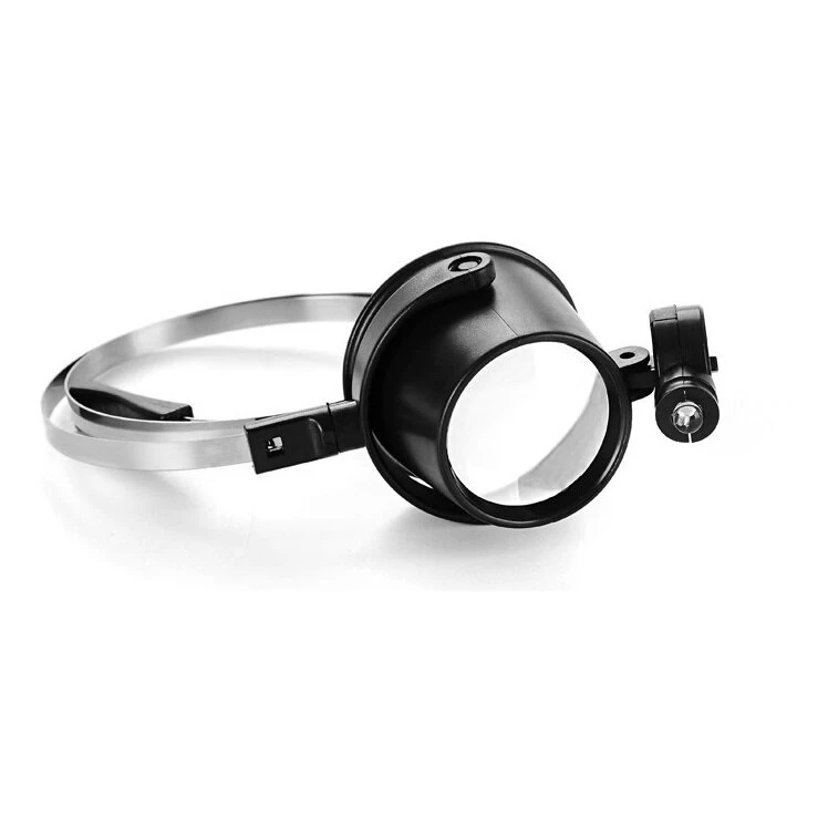 BIJIA 15X Headband Magnifier with LED Light - Watch Repair & Hobby Glass - Image 2