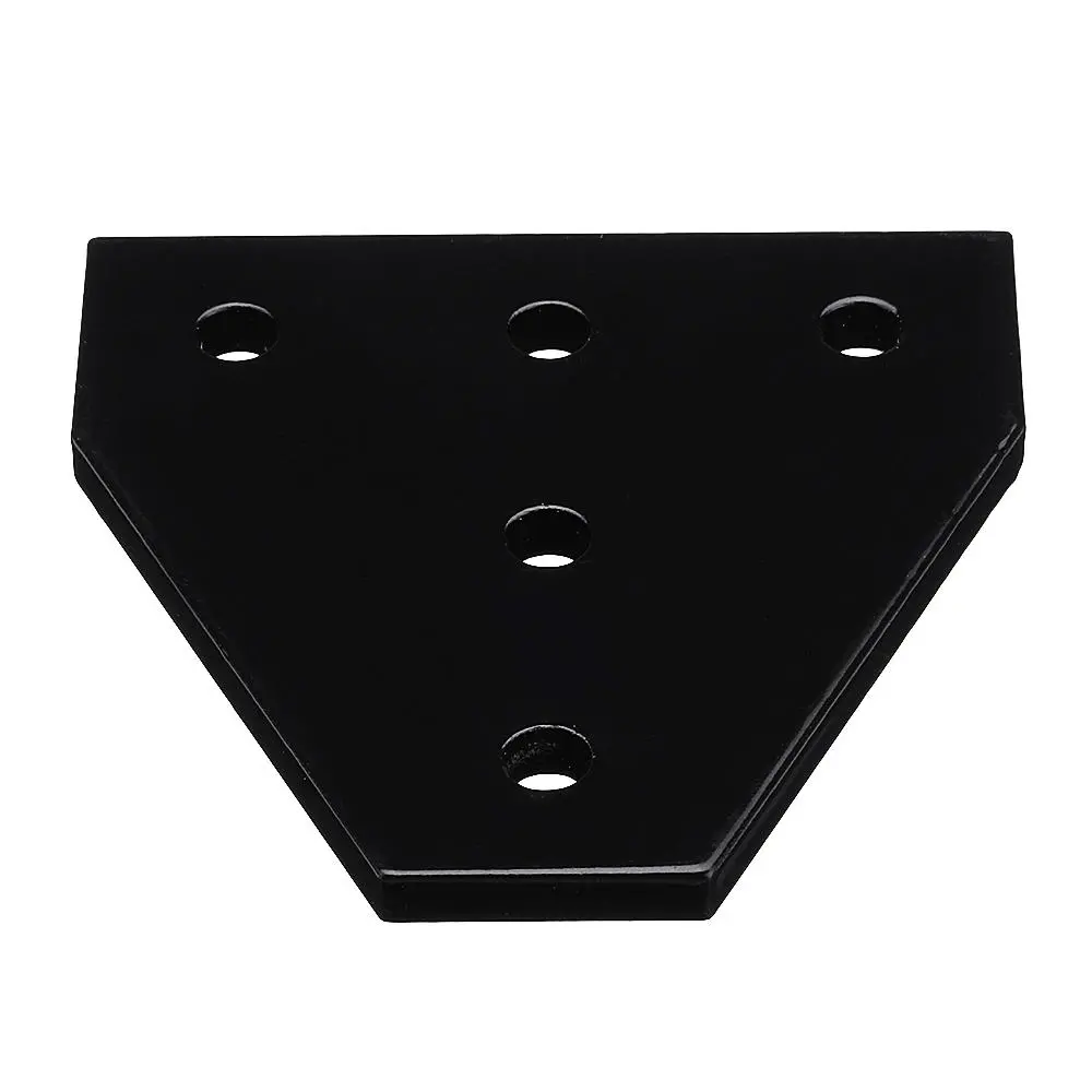 Machifit Black 5 Hole L Bracket | 90 Degree Corner Plate for 20mm 2020 Aluminum Profile - Image 3