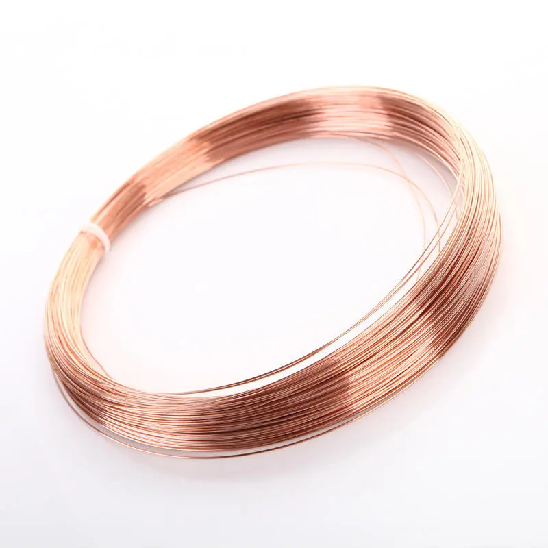 5Pcs 0.4mm T2 Red Copper Wire | 99.90% Pure Bare Wire for Crafting - Image 2