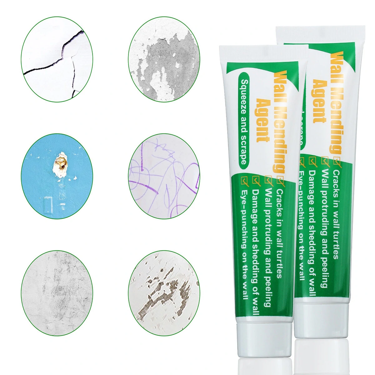 Environmental Friendly Waterproof Wall Mending Agent | Easy to Use Safety Repair Cream - Image 2