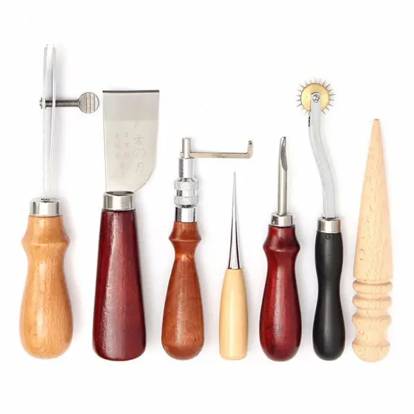 LeatherCraftool Hand Stitching Kit - 7pc Sewing Tools & Awl Set - Image 3