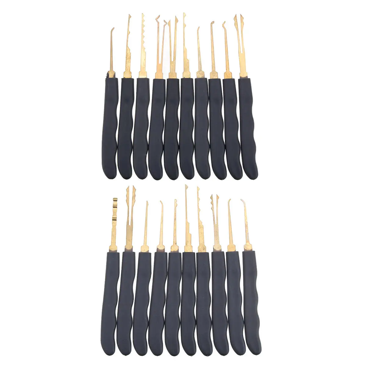 DANIU 24Pcs Lock Pick Set - Transparent Practice Padlock - Locksmith Training Tool - Image 2