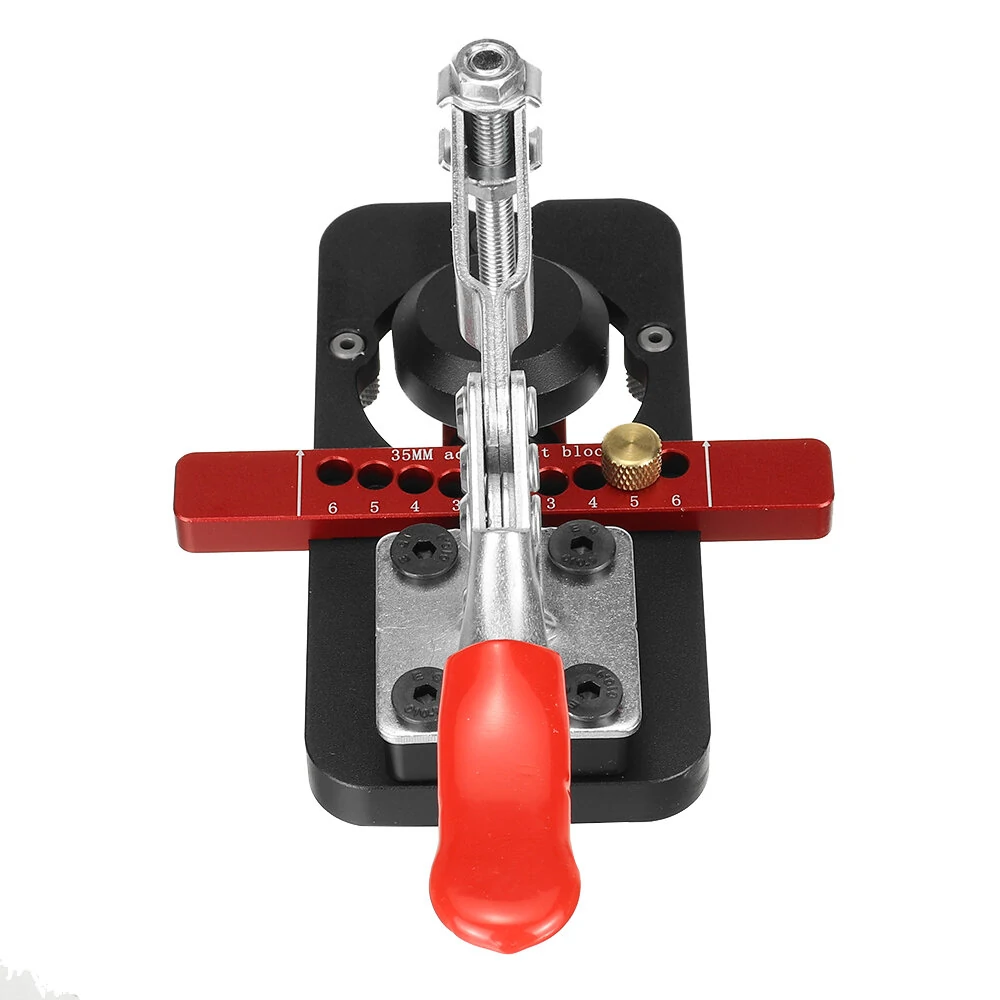 VEIKO 26mm 35mm Cup Hinge Drill Block | Woodworking Adjustment Tool - Image 4