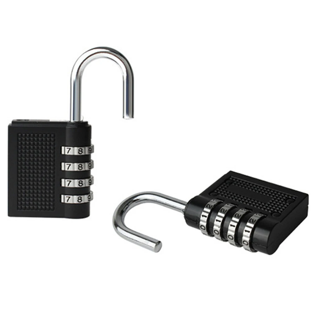 Zinc Alloy 4-Digit Combination Lock | Black Mechanical for Gate Gym Locker - Image 3