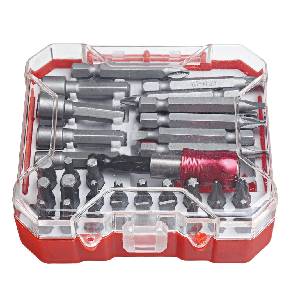 34pcs Screwdriver Bit Set - Slotted Phillips Hex Torx Bits with Holder - Image 2