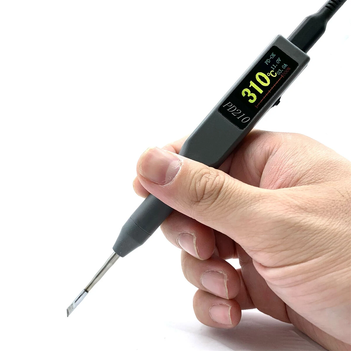 PD210 70W Adjustable Soldering Iron - TFT Screen & Fast Heating | PD3.0 Charging - Image 3