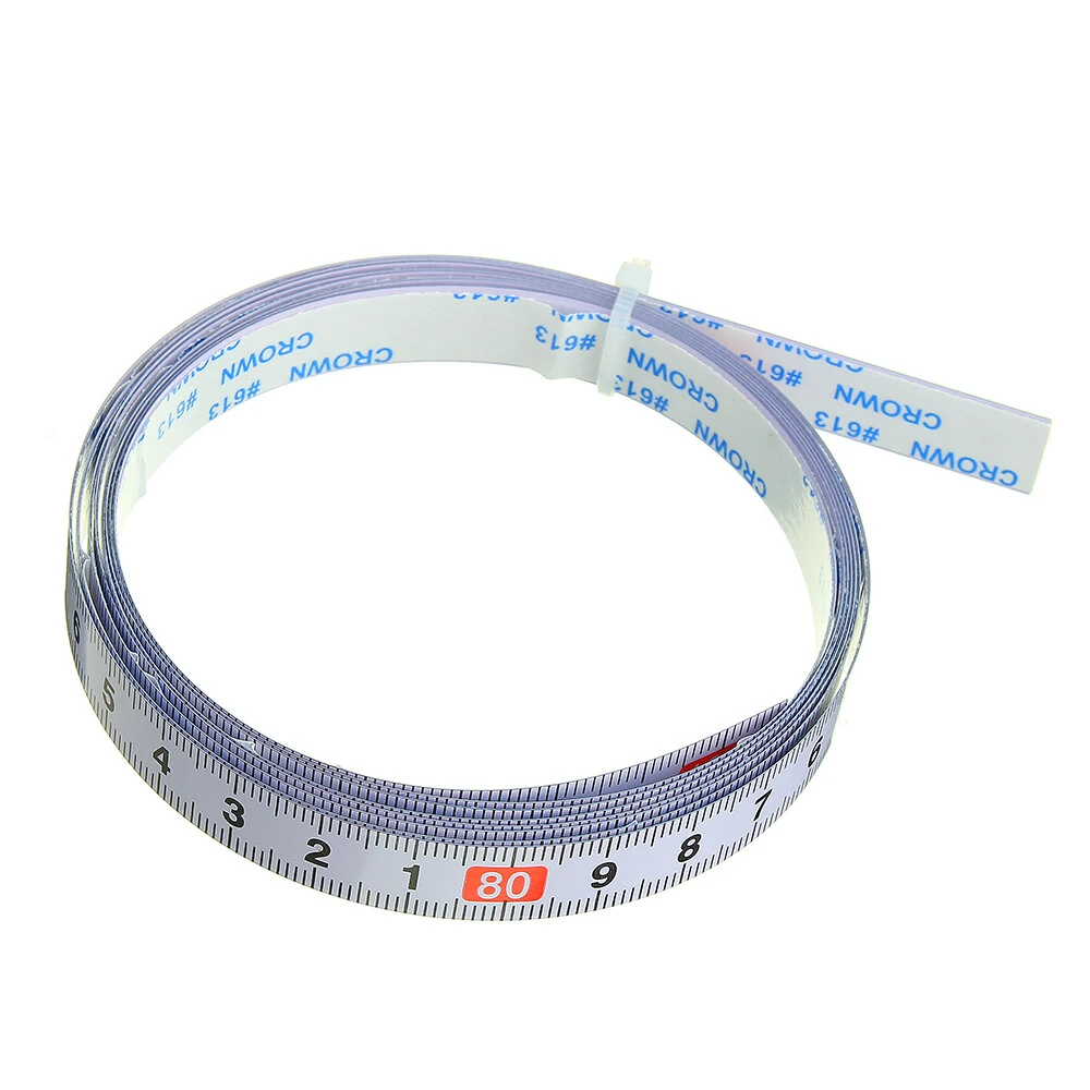 Self Adhesive Miter Track Tape Measure - Metric Ruler for T-Track Router Table & Band Saw - Image 2