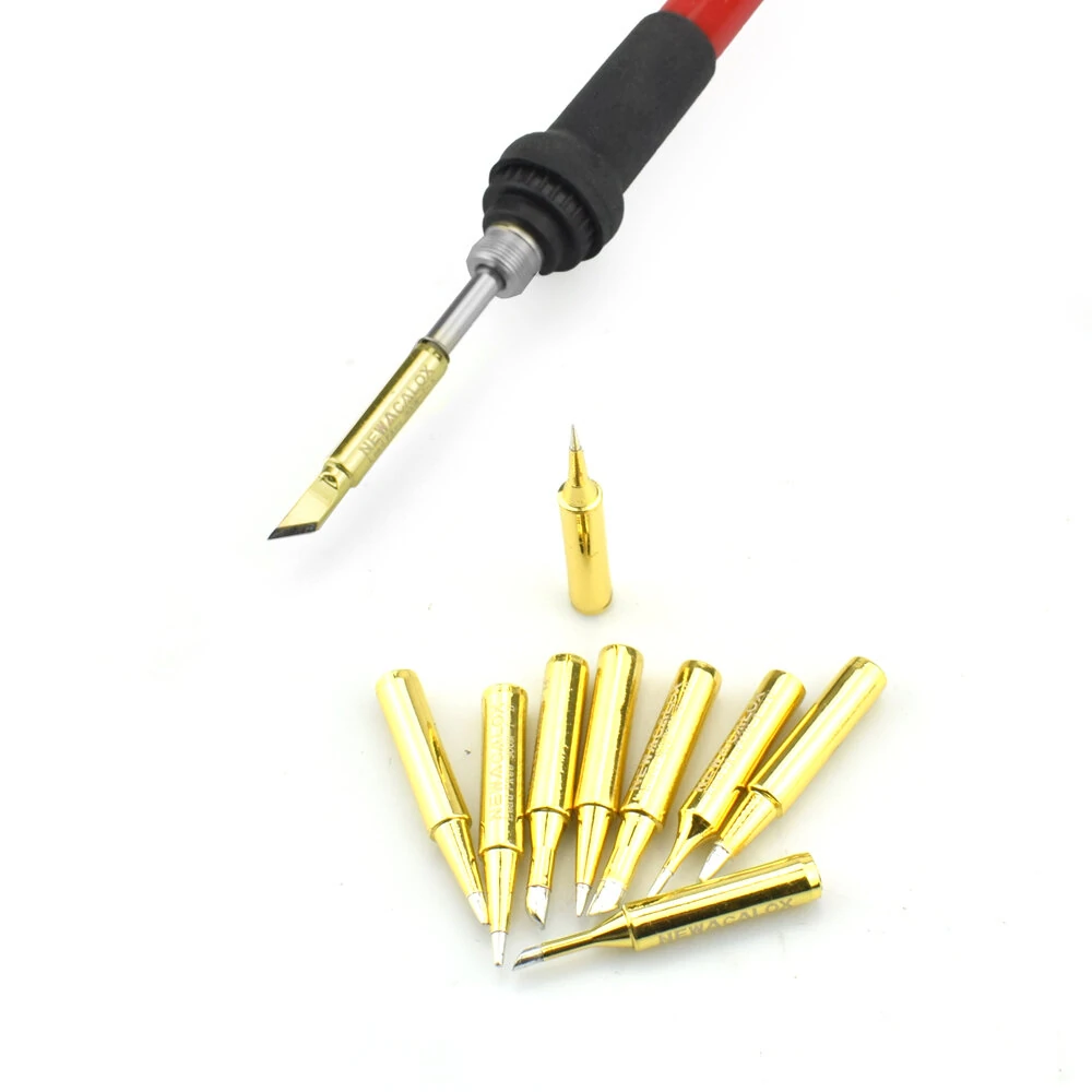 NEWACALOX 10Pcs Lead-free Welding Tips 900M-T | Soldering Iron Tip for Rework Station & BGA Tool Kits - Image 4