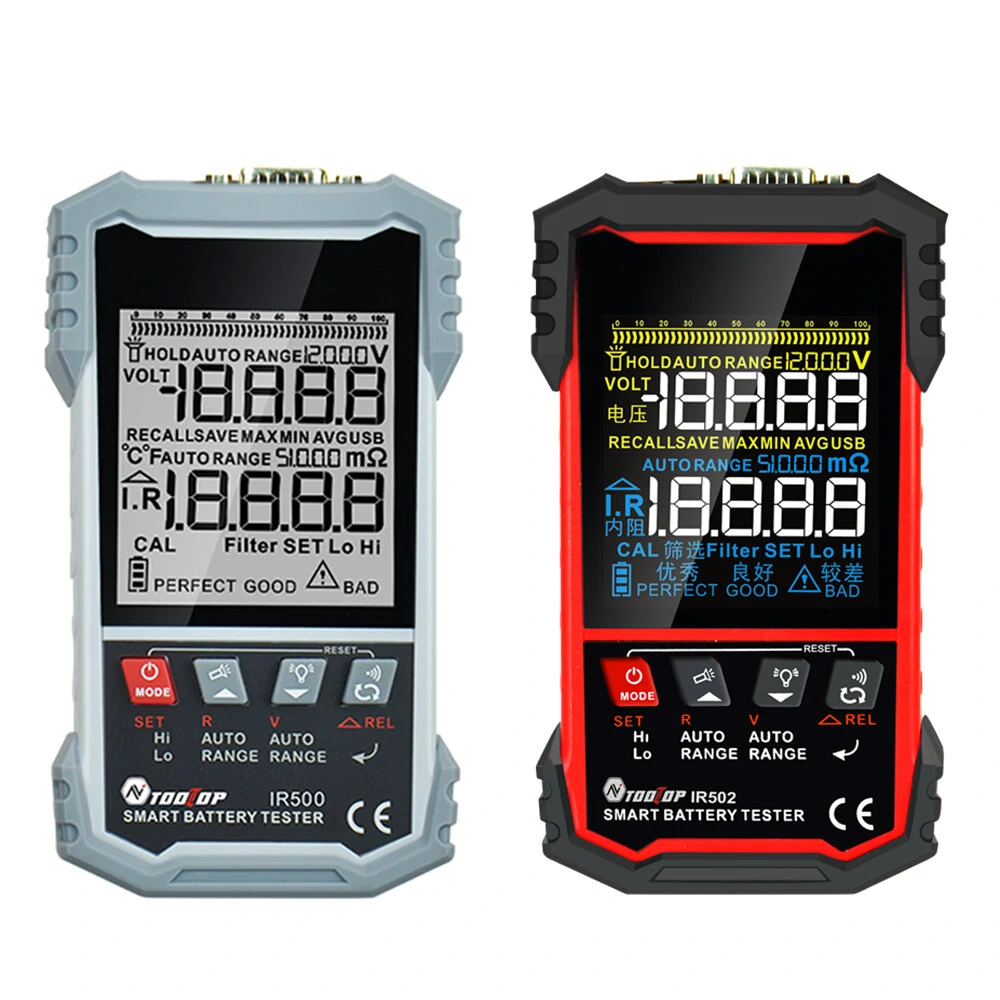MUSTOOL IR502 IR500 Battery Internal Resistance Tester | 4-Wire Kelvin | 120V 500Ω | Lead-acid Lithium NiCd - Image 2