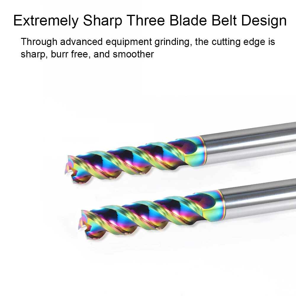 Carbide CNC Router Bit - 4mm 10mm Shank 3 Flutes | 4mm/10mm Cutter End Mill - Image 3