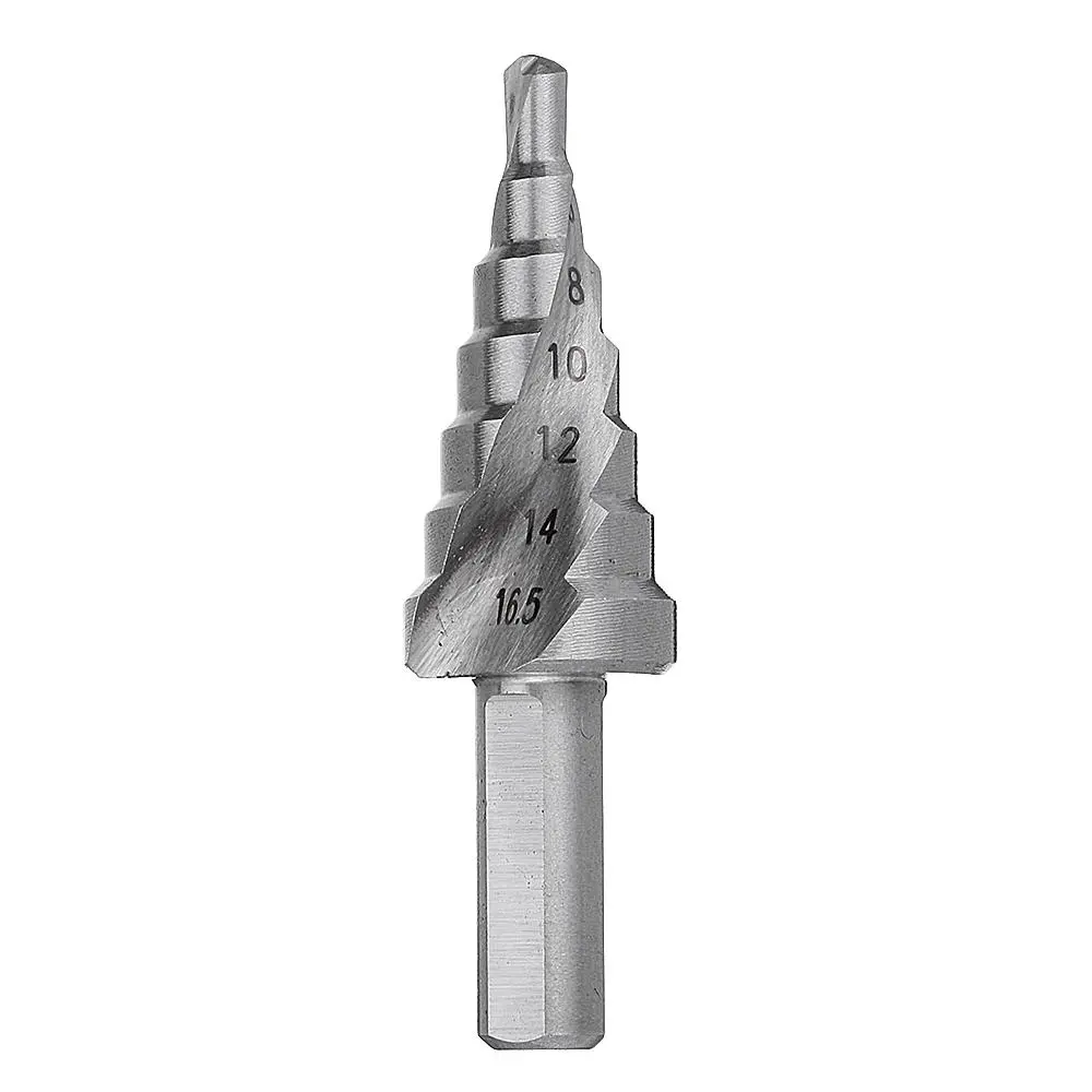 Drillpro HSS Step Drill Bit 4-16.5mm | High Speed Steel Triangular Handle - Image 3