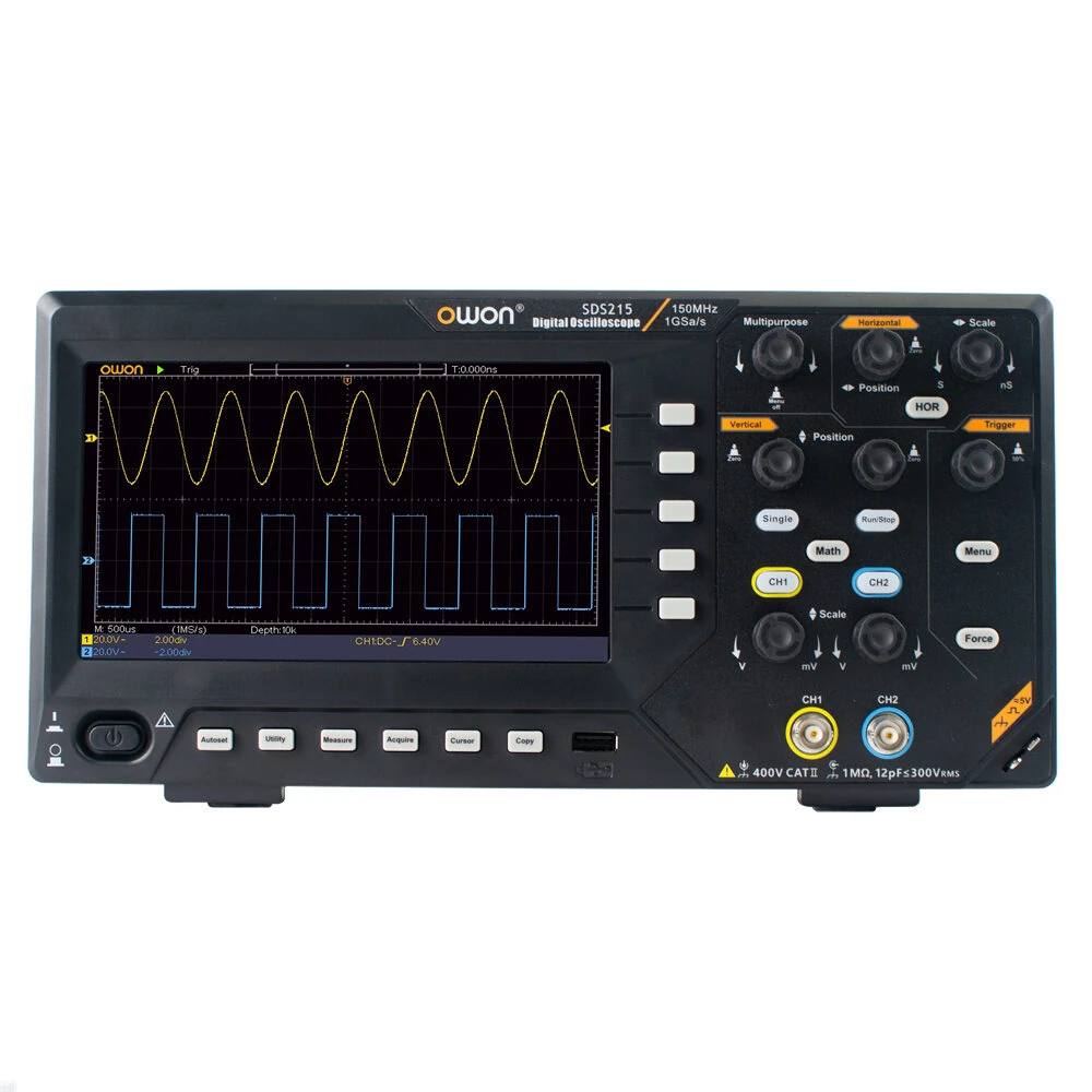 OWON SDS200 Series Oscilloscope | 2 Channel 200 MHz | 1 GS/s USB 2.0 - Image 5