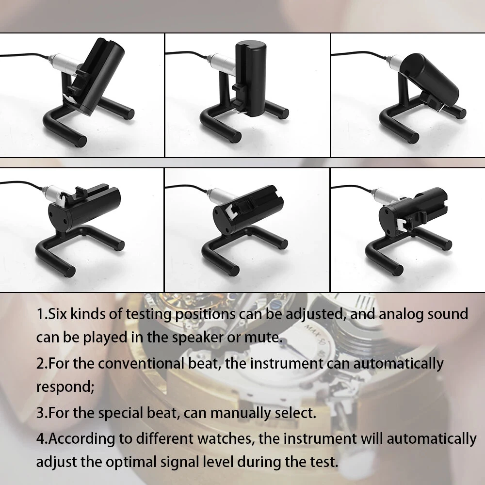 WeiShi No.1900 Timegrapher Watch Tester | Rate Deviation Amplitude Error | Color LCD Screen - Image 3