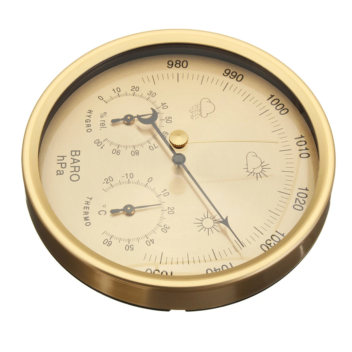 3 in 1 Wall Hanging Weather Station - Thermometer, Barometer, Hygrometer - 132MM Home Decor - Image 4