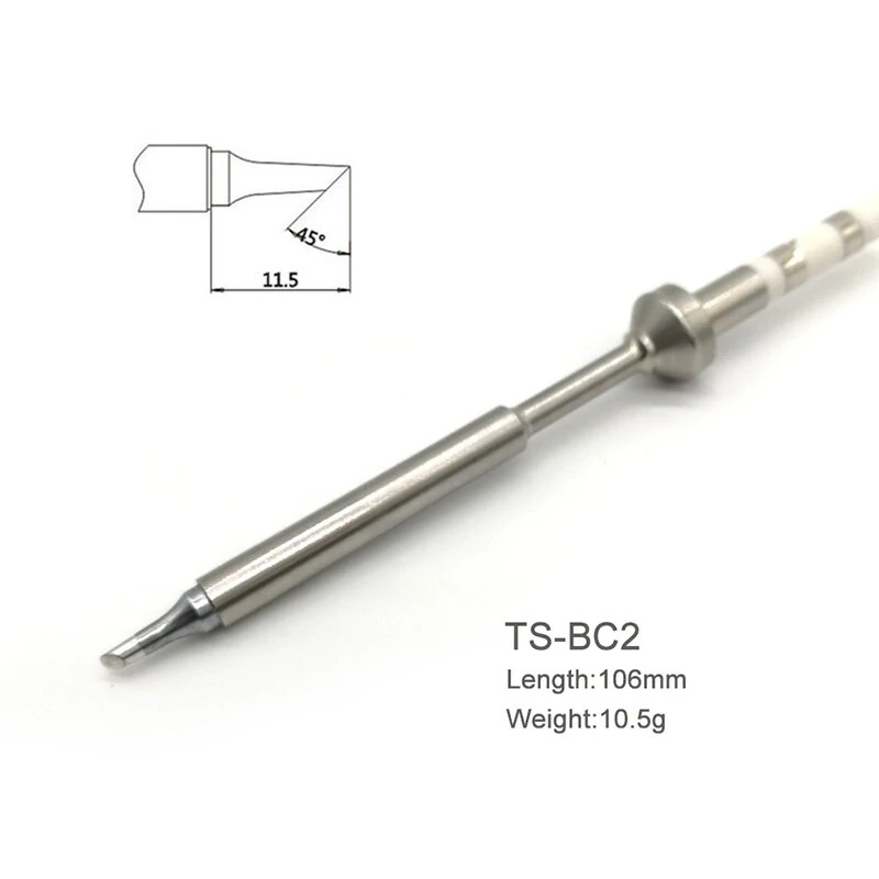 Replacement Black Chrome Soldering Iron Tips | Digital LCD Compatible - Image 4