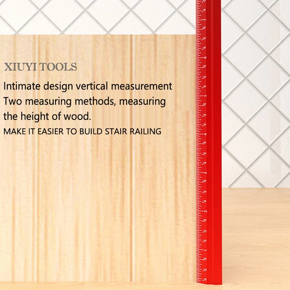 V Shape Marking Ruler - Double-Sided Aluminum Alloy CNC Precision Tool - Image 5