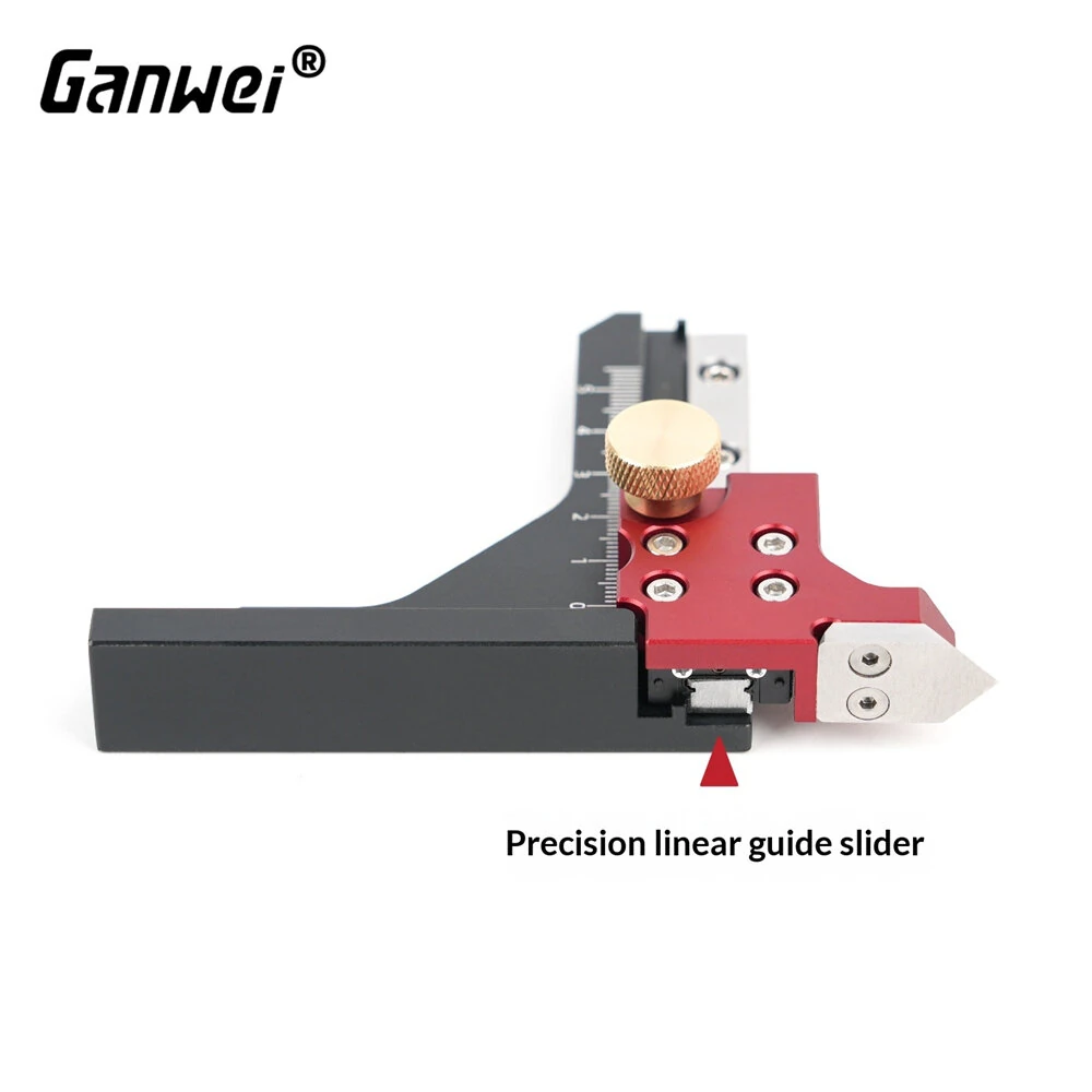 Precision CNC Aluminum Height Gauge - 123x90mm Engraved Scale | Router Table Plate - Image 4