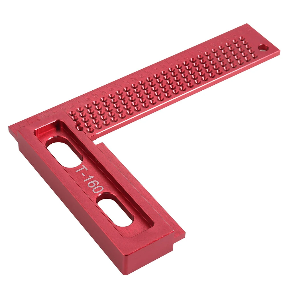 L-Type 160/200mm Aluminum Alloy Woodworking Square - Metric Ruler & Scriber - Image 4