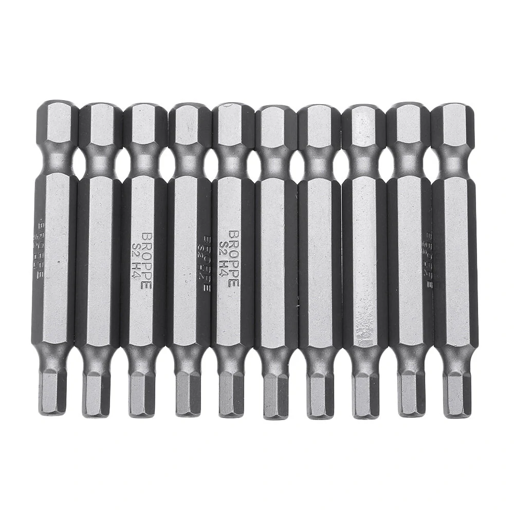 BROPPE 10Pcs Magnetic Hexagon Screwdriver Bits Set | H1.5-H6 | 1/4 Inch Hex Shank - Image 4