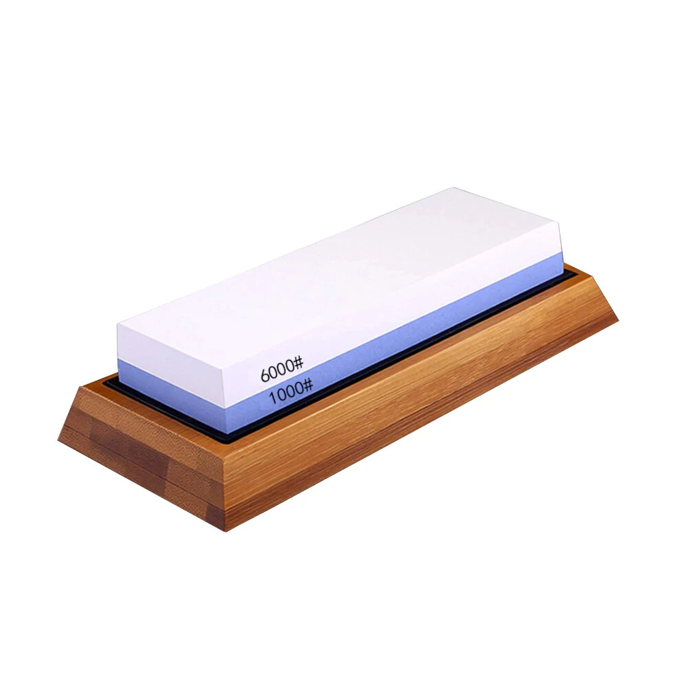Sharpal 1000/6000 Grit Whetstone - Dual Sided Sharpening Stone with Angle Guide | Water Stone Honing Tool - Image 2