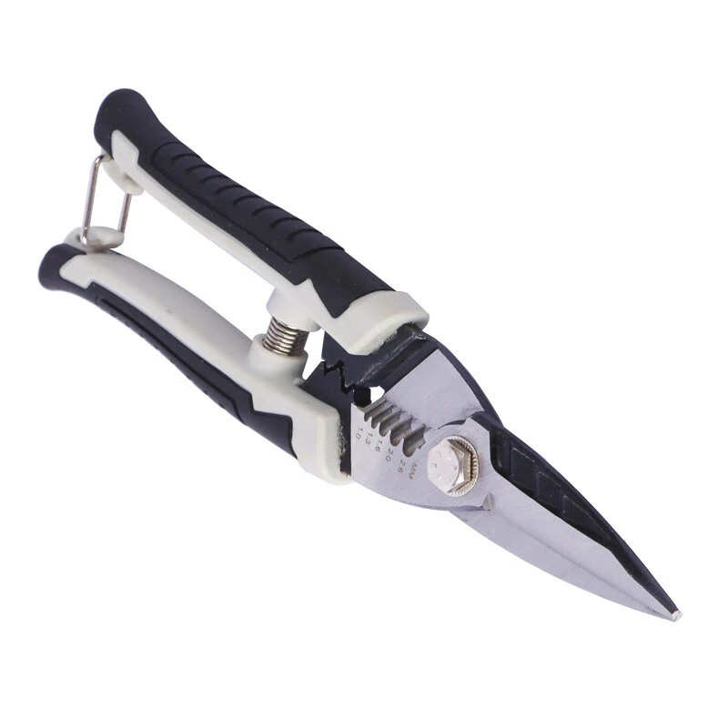 Multifunctional Electric Scissors Pliers | Wire Cutting Tool with White & Black Handles - Image 4