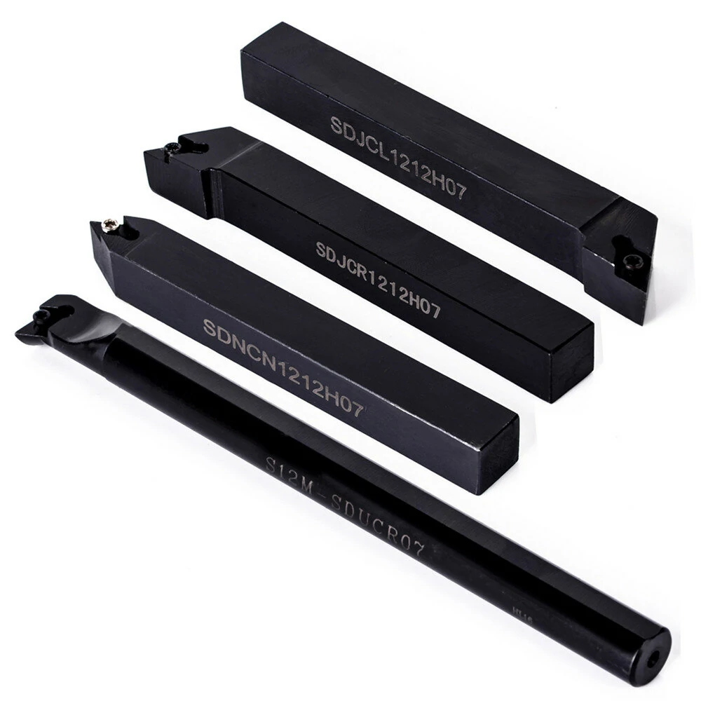 Machifit DCMT070204 Carbide Inserts - 10pcs with 4pcs 12mm Boring Bar Holder - Image 4