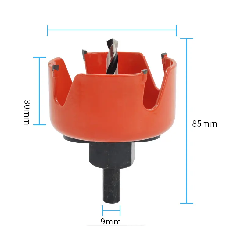 Drillpro 5PCS Carbide Hole Saw Kit - 64-127mm for Wood PVC Plastic - Image 3