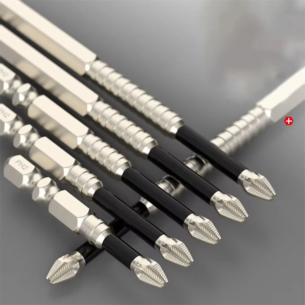 6PCS Long Alloy Steel Magnetic Screwdriver Bits | PH2 1/4 Inch Hex Shank - Image 4