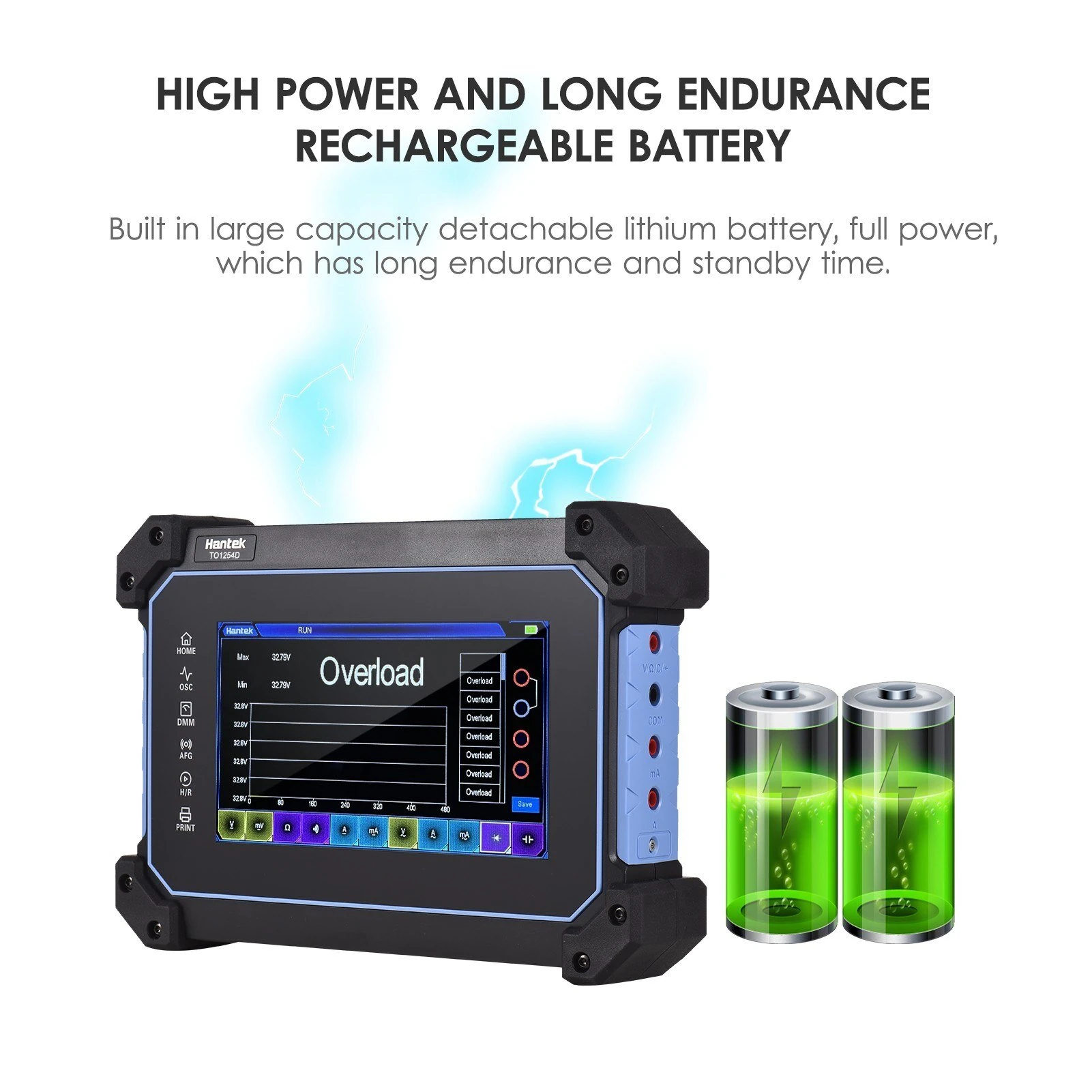 Hantek TO1254D 4-Channel 150MHz Oscilloscope Multimeter | 1GSa/s, 8M Depth, 25MHz Signal Generator - Image 4