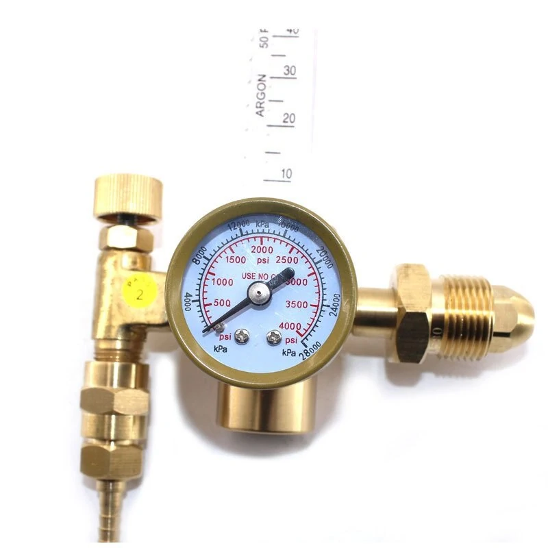 Argon CO2 Flow Meter Regulator Gauge | 0-4000 PSI for MIG TIG Welding - Image 4