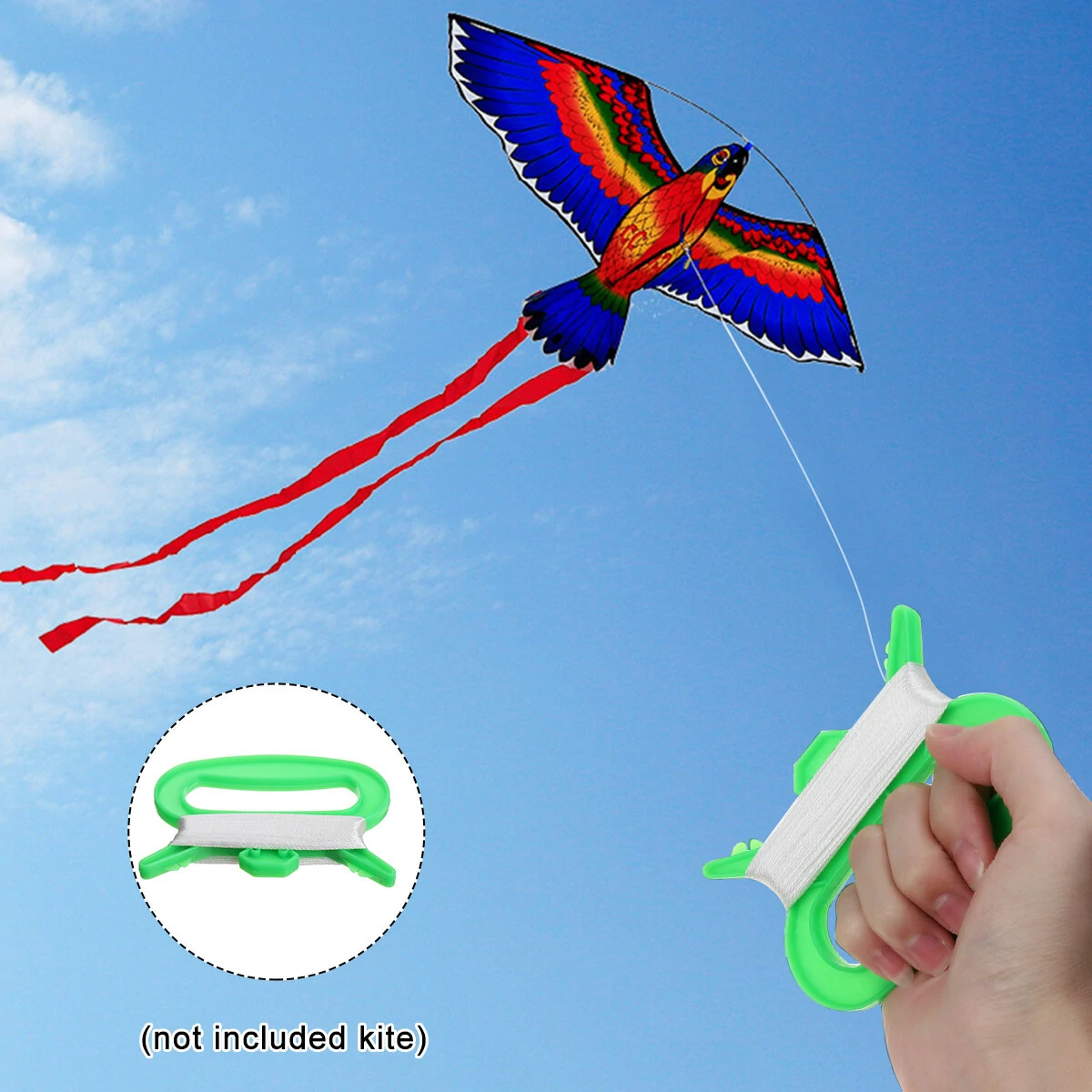 30m/50m/100m Kite String Line with Winder Handle - For Kids & Adults - Image 2