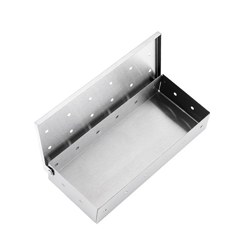 Wood Chips Box for Indoor BBQ Grill - Meat Infused Smoker Accessory Tool - Image 2