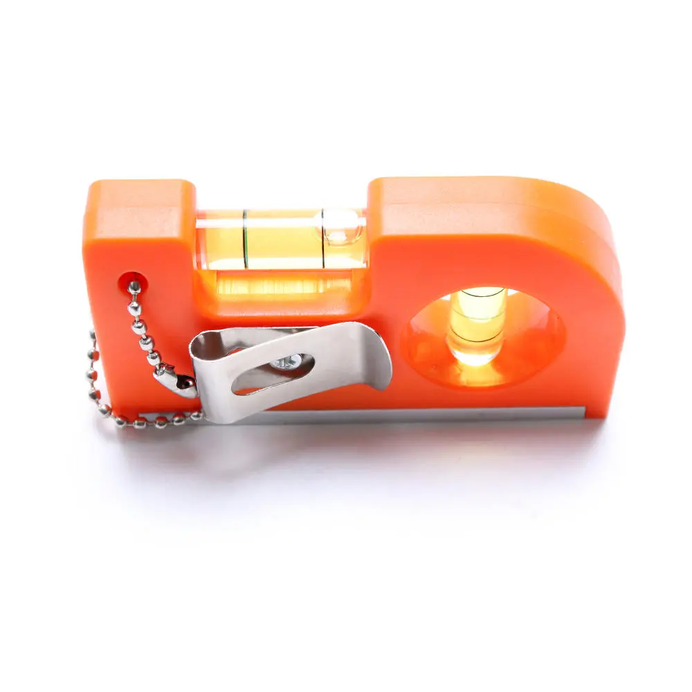 Mini Key Chain Level Ruler - Magnetic Belt Buckle Type - Portable Aluminum Alloy - Image 3