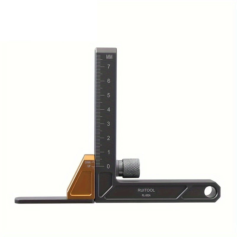 Premium Aluminum Alloy Height Gauge - Adjustable Table Saw Depth Tool | Inch/Metric Units - Image 2