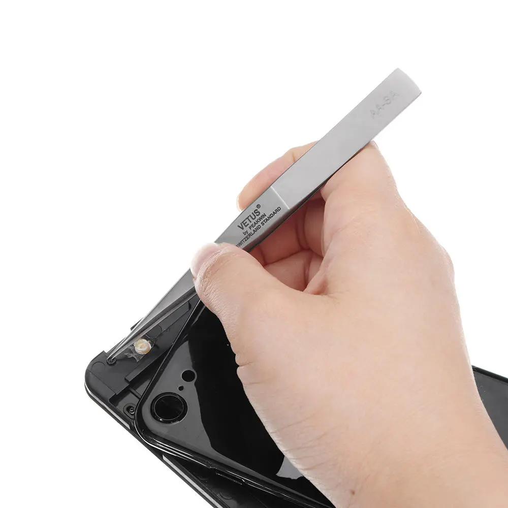 VETUS AA-SA Precision Tweezer Forceps | Stainless Steel Antimagnetic Anti-Acid - Image 3