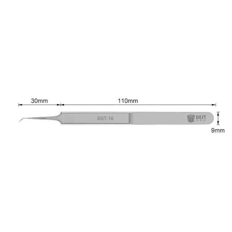 BEST BST-18 Super Sharp Hardened Tweezer | Extended Maintenance Mobile Fingerprint Fixture - Image 2