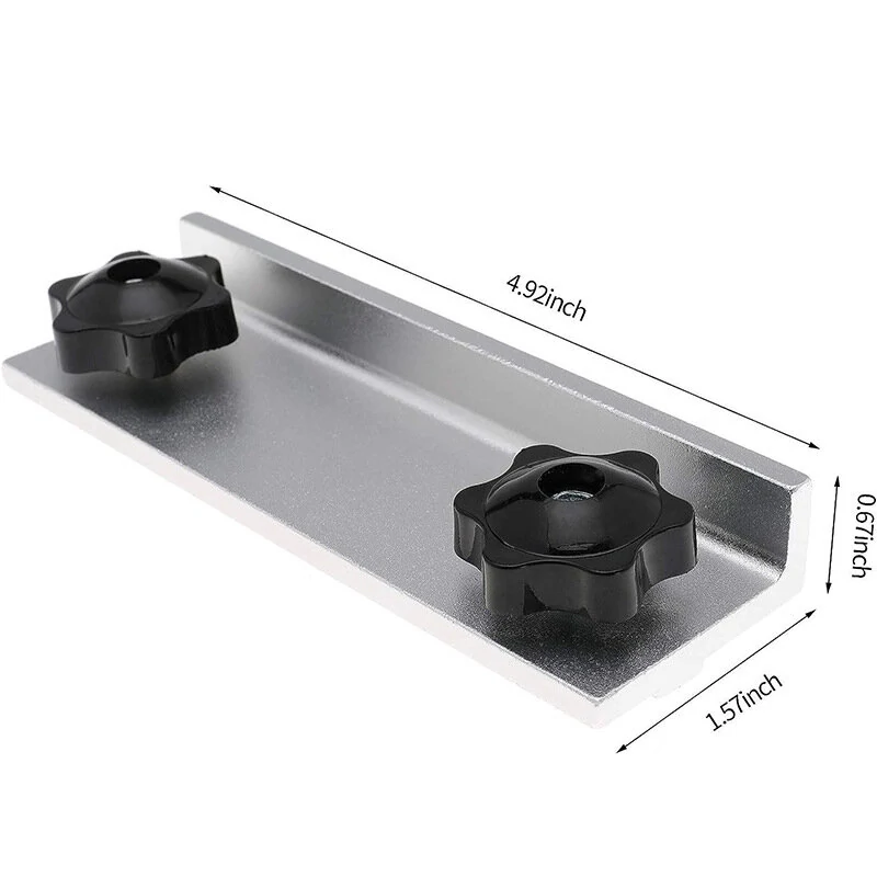 Aluminum T-Track Stop Block Kit | Universal Long Stop with Knobs for Woodworking - Image 5