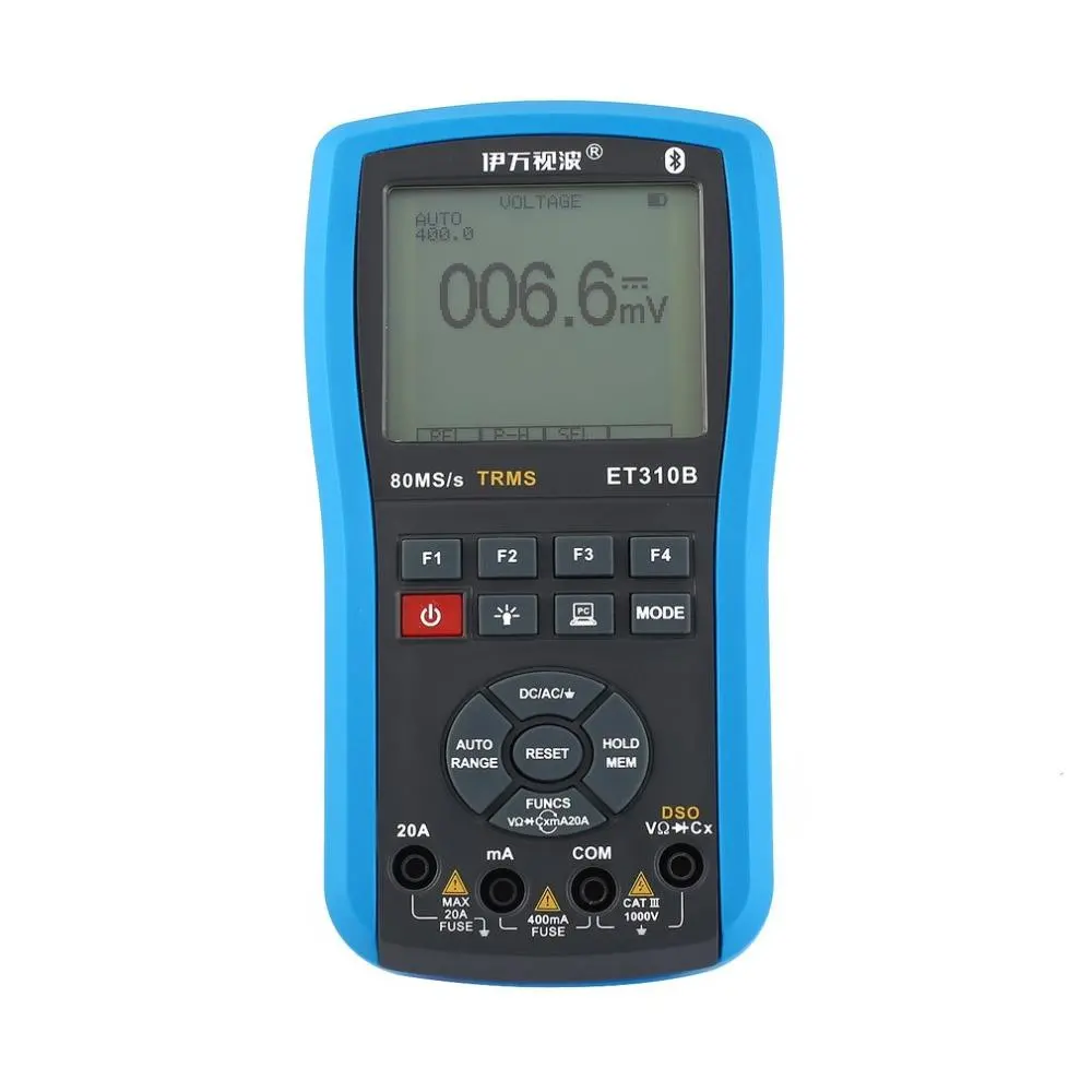 EONE ET310A 2-in-1 Handheld Oscilloscope | 20MHz 80Msps ScopeMeter & True RMS Multimeter - Image 4