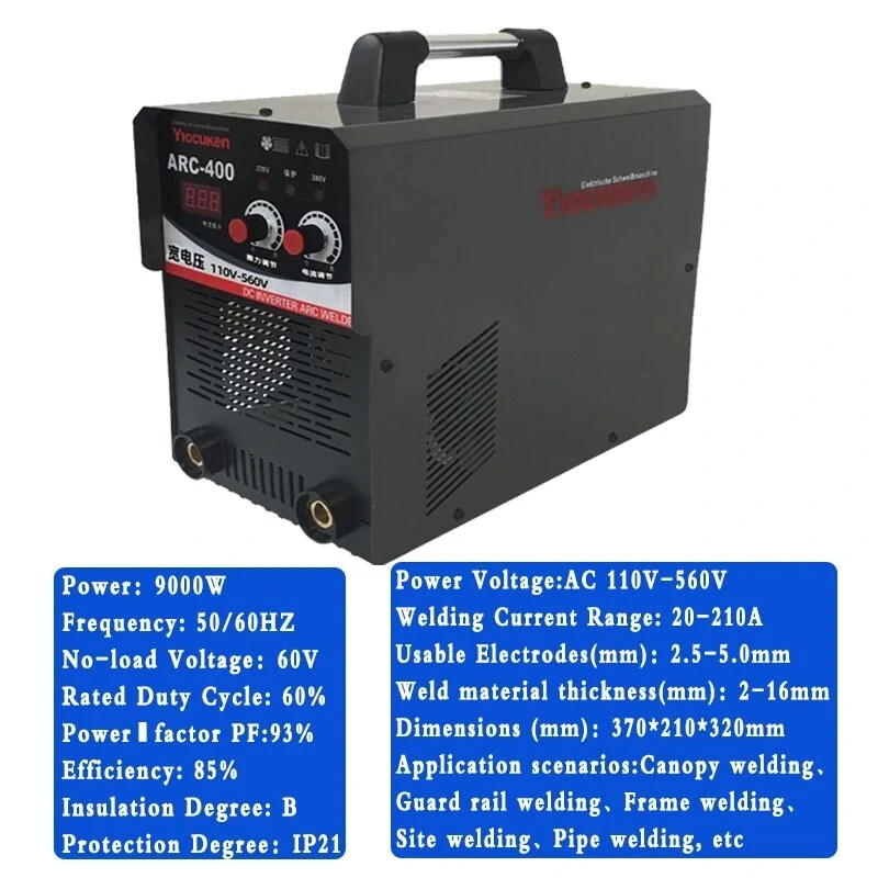 ARC-400 400A IGBT Arc Welder | 9KW 110V-560V Industrial Inverter Machine - Image 5