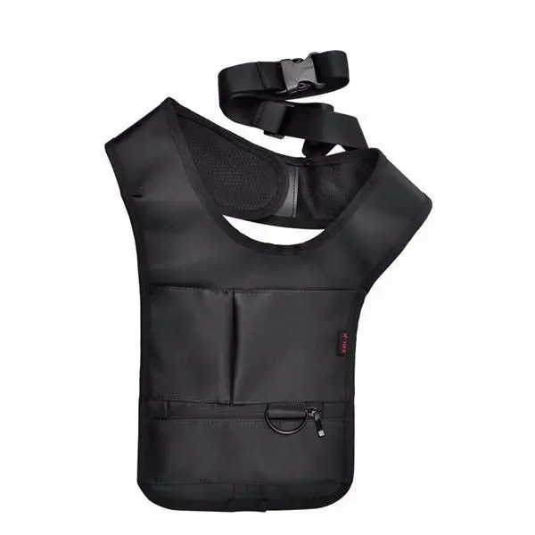 EDC Anti Theft Underarm Holster Bag - Black Nylon Multifunction Inspector Shoulder Bag - Image 2