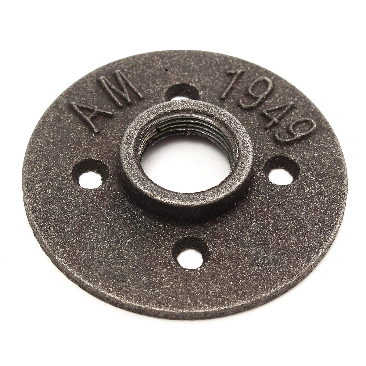 10pcs 3/4 Inch Black Malleable Iron Floor Flange - NPT Pipe Fitting Antique - Image 3