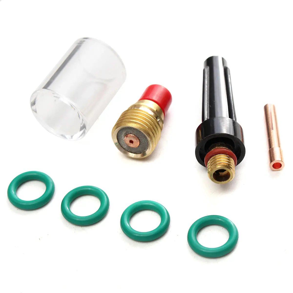 8 PCS TIG Welding Torch Kit - Gas Lens & Glass Cup for WP-9/20/25 Series - Image 3