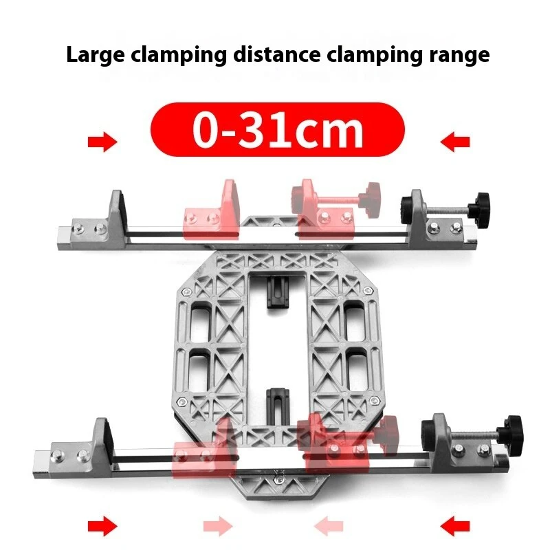 Aluminum Door Hinge Jig Guide - Woodworking Hole Opener & Lock Installation Tool - Image 4
